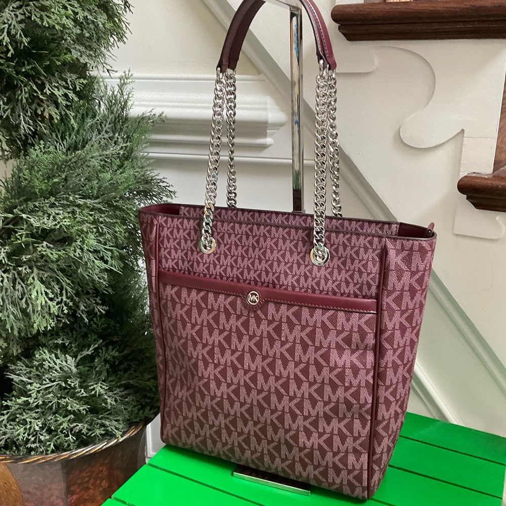 Michael Michael Kors Blaire Merlot Tote Bag
